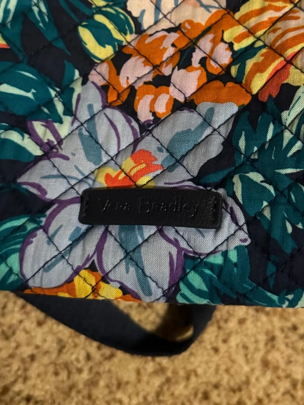 Vera Bradley Quilted XL Happy Blooms Backpack *GREAT CONDITION